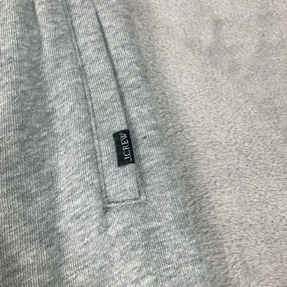 J.Crew 83 Fleece Sweatpants Mens XL Gray Cotton Blend Jogger Athleisure